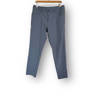 Lululemon ABC Classic Pant Warpstreme 5-Pocket Men's Sz 34 Asphalt Grey